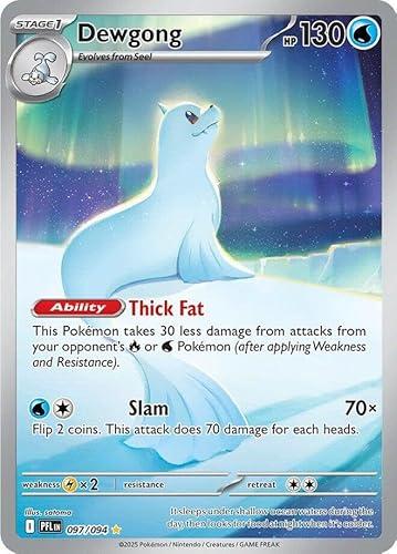 Pokemon - Dewgong 097/094 - Phantasmal Flames - Illustration Rare - Foil - Single Card