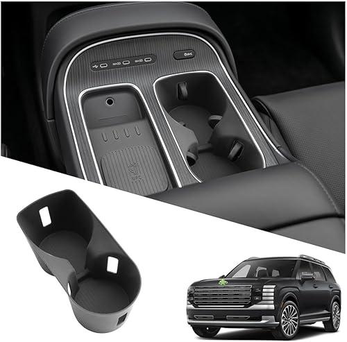 2026 Palisade Center Console Cup Holder for 2026 Hyundai Palisade Calligraphy Accessories Silicone Material Cupholder Liner Compatible with 2026 Hyundai Palisade Calligraphy/SEL/Limited/XRT Pro