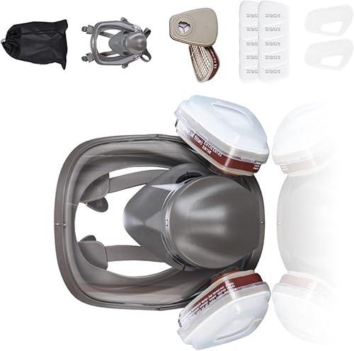 Full Facepiece Respirator Ideal for Chemicals Welding Woodworking Paint Effective Filtration Ergonomic