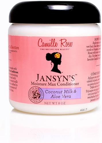 Camille Rose Conditioner, Jansyn’s Moisture Max – Detangler, Deep Conditioner for Dry, Damaged Hair, Frizz Control, 8 Oz