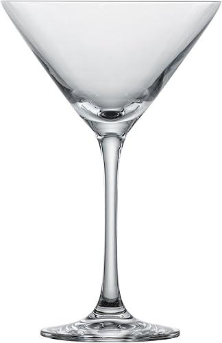 SCHOTT ZWIESEL Martini Glass Bar Special (Set of 4), Classic Martini Glasses, Dishwasher Safe Tritan Crystal Glasses, Made in Germany (Item No. 123658), Clear, Crystal