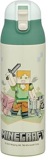 Skater SDPC5 Minecraft Mug Bottle, 17.3 fl oz (490 ml), Thermal, Cold Insulation, Stainless Steel Water Bottle