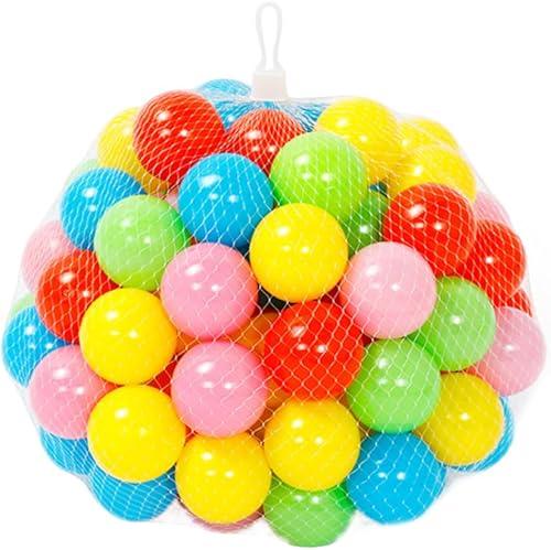Milisten 50Pcs Ocean Balls for Cognitive for Indoor for Ball Pits Bath Fun and Shape Games Random Colors