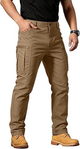 Tactical Cargo Pants for Men Construction Hiking Work Lightweight Breathable Waterproof Ripstop Travel Pant