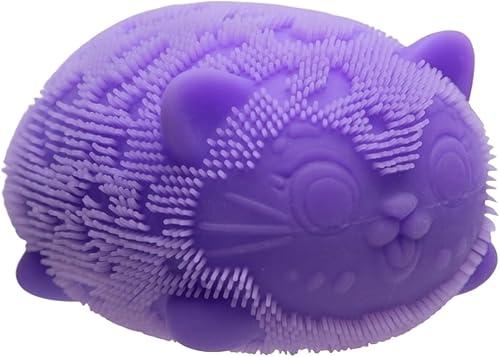 Gummy Kitty & Sugar Ball Designs, Anxiety Relief & Focus Toy, Maltose Filled Squeeze Cat Toys for Sensory Play, Sensory Fidget Toys Slow Rising Squishy Stress Ball (Cat Squishy-#02)