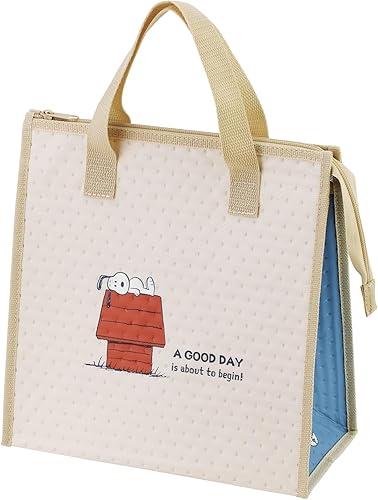 Skater Lunch Bag, Non-Woven Insulated Bag, 10.4 x 10.6 inches (26.5 x 27 cm), Snoopy Good Day FBC1-A