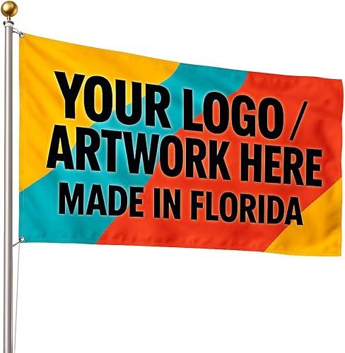 Custom Flags with Your Design, Flag for Home, Garden, Festivals, Trade Shows & Events (3' × 5' (36" × 60"))