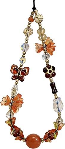 Beaded Camera Wrist Strap Cute Digital Camera Charm Lanyard Phone Charms Strap Beaded Camera Chain for Phone Bag Keychain