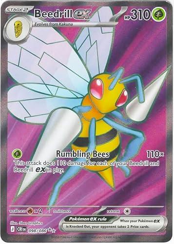 Pokemon - Beedrill 098/086 - Chaos Rising - Full Art - Foil Single Card