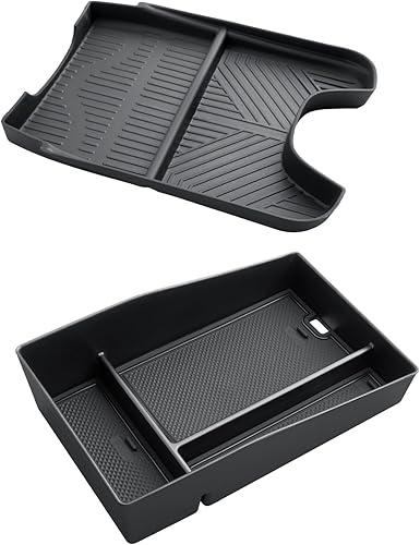CDEFG 2PCS for 2023 2024 2025 2026 HR-V Center Console Organizer Tray for 2023-2026 Honda HR-V Lower Console Tray Storage Box Floor Tray Sunglasses Holder 2025 2026 HR-V Interior Accessories