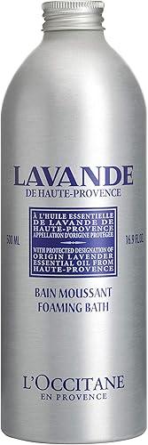 L'OCCITANE Foaming Bath: Relaxing Lavender, Comforting Shea, Beautifying Almond Milk, Citrusy Verbena, Cleansing Bubble Bath, 16.9 Fl. Oz