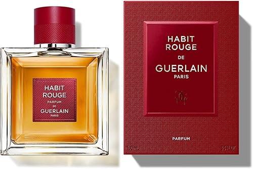 Habit Rouge by Guerlain for Men - 3.3 oz Parfum Spray