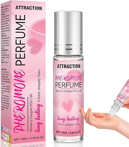 Bellisinno Pheromones Perfumes for Women, Long Lasting Roll on Perfume Oil, Natural Pheromones Fragrance, Portable Rollerball Cologne, 0.34 fl oz (10ml)