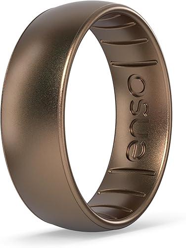 Enso Rings Classic Elements Silicone Ring | Made in The USA | Comfortable, Breathable, and Safe