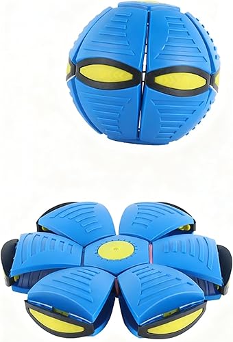 Magic Ball for Kids, Children Bouncing Ball Magic Metaball, Collapsible Flat Popup Meatball Toy with 6 Light for Indoor & Outdoor