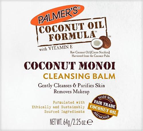 Palmer's Coconut Oil Formula, Coconut Monoi Facial Cleansing Balm and Makeup Remover, 2.25 Ounces