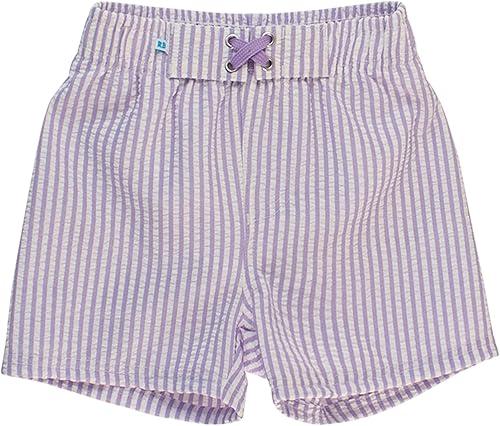 RUGGEDBUTTS Boys UPF50+ Sun Protection Seersucker Swim Trunks