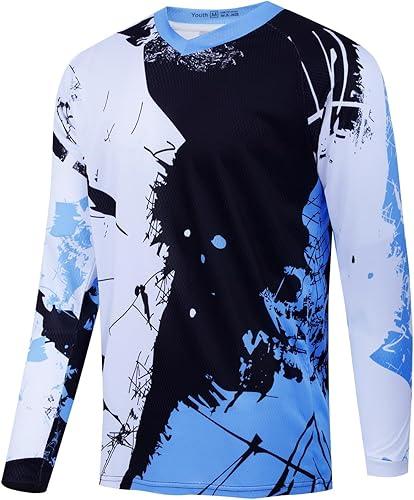 Men's Cycling Jersey Long Sleeve MTB T Shirt Mountain Bike Motorcycle Bicycle Clothing