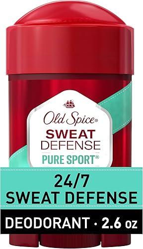 Old Spice Antiperspirant and Deodorant for Men, 24/7 Sweat and Odor Protection, Legendary Fragrance, Sweat Defense, Pure Sport Plus, 2.6 oz