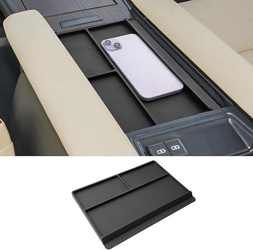 CDEFG Center Console Organizer Tray Compatible with 2021-2025 2026 Toyota Sienna Armrest Anti-Slip Storage Pad, Armrest Lid Nonslip Mat Cellphone Barrier for 4th Gen Toyota Sienna Interior Accessory
