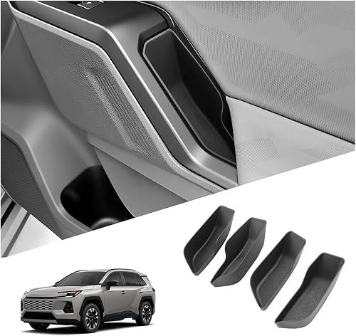 SKTU 4Pack for 2026 Toyota RAV4 Door Side Storage Box for 2026+ Toyota RAV4 (LE/SE/XLE Premium/Woodland/XSE/Limited) Door Handle Organizer 2026 RAV4 Accessories Insert Glove Pallet (Front & Rear)
