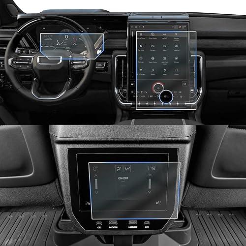 CDEFG 6Pcs for 2025 2026 GMC Yukon Screen Protector for 2025 2026 GMC Yukon Accessories 16.8" Touch Screen & 11" Digital Cluster & 8" Rear-Seat Display Nano Screen Covers, HD Clear
