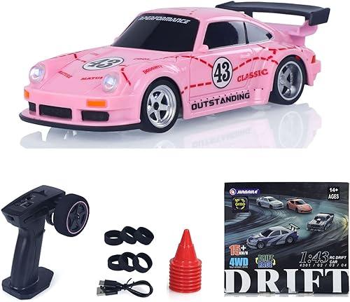TOUCAN RC HOBBY 1/43 2.4G Mini RC Drift Car Racing Vehicle 4WD Ready to Go Model Gyroscope Radio Battery Lights 4305A