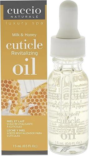 Cuccio Naturale Revitalizing Cuticle Oil - Hydrating Oil For Repaired Cuticles Overnight - Remedy For Damaged Skin And Thin Nails - Paraben/Cruelty-Free Formula - Milk And Honey - 0.5 Oz