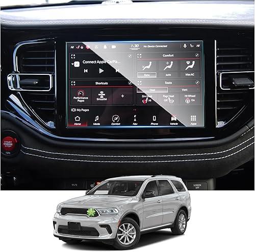 Ruiya 2021-2025 2026 Durango Screen Protector for Dodge Durango 10.1" Display Touchscreen for 2026 Dodge Durango Accessories 9HD Tempered Glass Compatible with 2021-2026 Dodge Durango