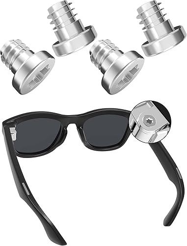 BLAZERBUCK 2 Pairs Replacement Screws Repair Screw Kit for Ray-Ban Meta Wayfarer RW4006 50mm Sunglasses