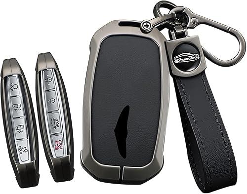 Key Case Cover Fit for Genesis GV60 GV80 G70 G90 2025 2024 2023 Metal Smart Key Fob Holder Key Protector Accessories