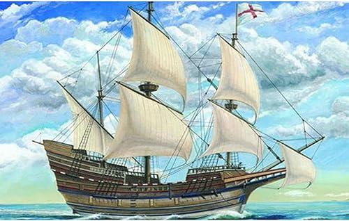 TOUCAN RC HOBBY 1/60 Mayflower Sailboat Boat Ship Plastic Static Model Kit