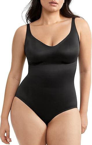 TC Fine Intimates Fits U Perfect Firm Control Bodysuit 38DDD, Black