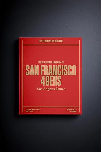 Signature gifts Personalized Football History Book - Sports Fan Gift - A Pro Football History Told Through Newspaper Archive Coverage - Add a Name Gold Foil Embossed for Free