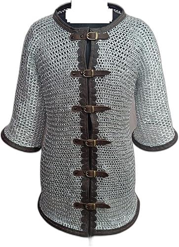 Chainmail Shirt | Aluminium 10 mm 16 Gauge Flat Solid Ring Dome Riveted | waser by Dream Land & GREENFILD