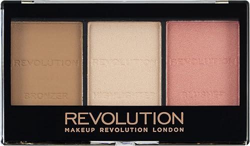 Makeup Revolution Ultra Sculpt & Contour Kit, Contour Palette, Define Your Features, Vegan & Cruelty Free, Ultra Fair C01, 3.6g