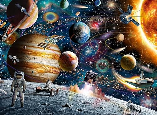 Ravensburger Outer Space 150 Piece XXL Piece Jigsaw Puzzle forKids - | Unique Piece Design | Anti-Glare Surface | Skill-Building, Fun Activity | Amazon Exclusive — 30% off