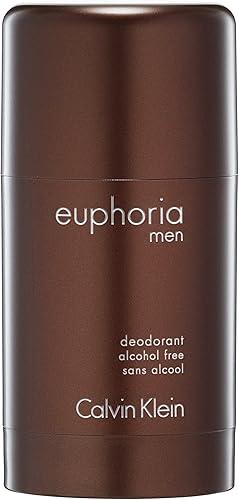 Calvin Klein Euphoria For Men Deodorant- With Notes of Ginger Pepper, Black Basil, Cedar Leaf, Creamy Suede Accord & Patchouli Accord